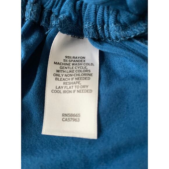 MELROSE & MARKET MIDI BODYCON DRESS, WOMENS, L, BLUE, DRAWSTRING RUCHING - Picture 10 of 10